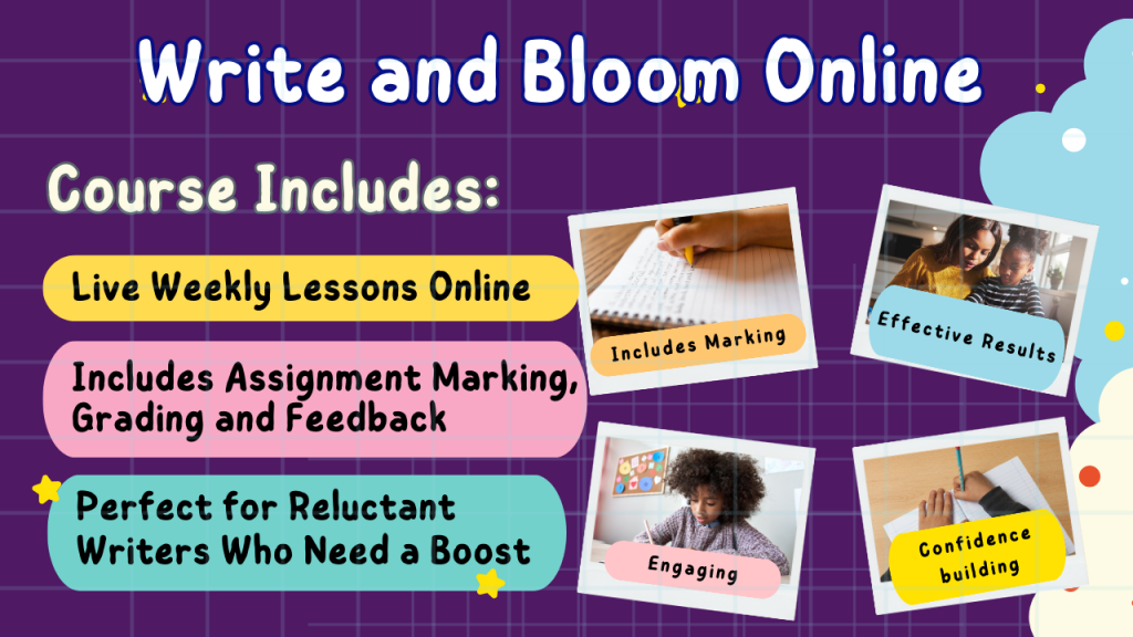 Write and bloom 11 Plus creative writing tutorials