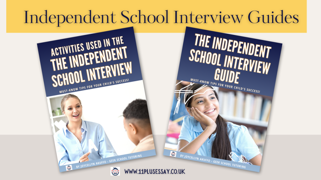 Duo of 11 Plus Independent School Interview PreparationGuides 